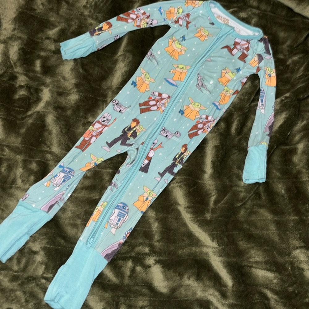 Little Sleepies 6/12 months Star Wars print